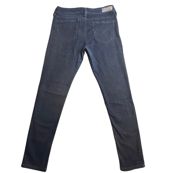 Levi's Denim - Vintage Levis Skinny Jeans Womens 9M Dark Wash Indigo Stretch Denim Low Rise Y2K